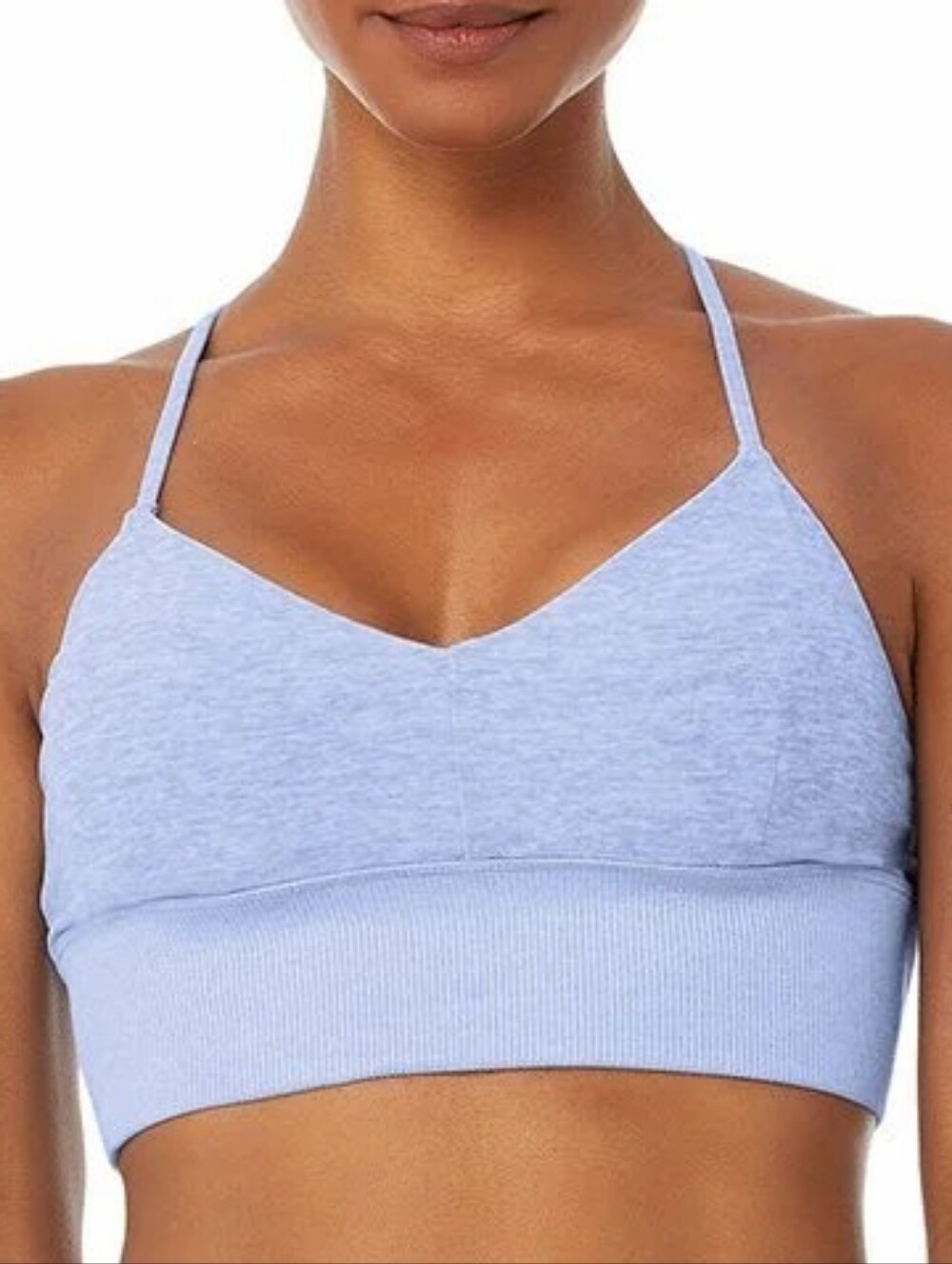 Alo Yoga Alosoft Lavish Bra in Periwinkle Heather sz MEDIUM